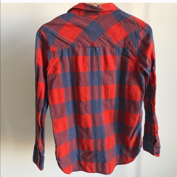 J.crew fiery sunset Buffalo check boy fit shirt - Picture 4 of 4